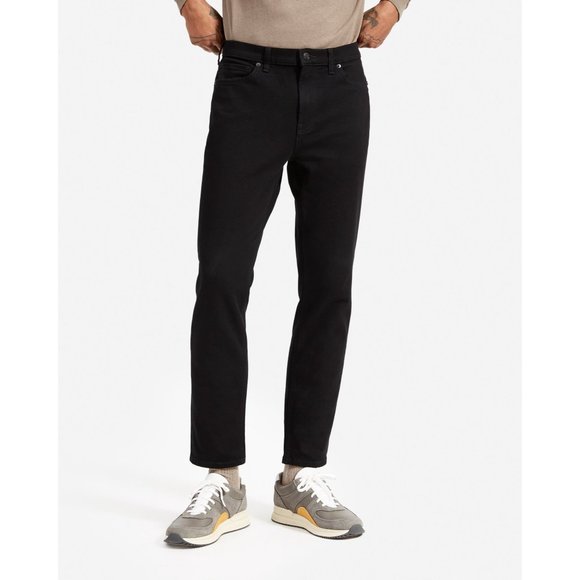 Everlane Other - Everlane Mens The Relaxed Straight Jean High Stretch Black 35x32